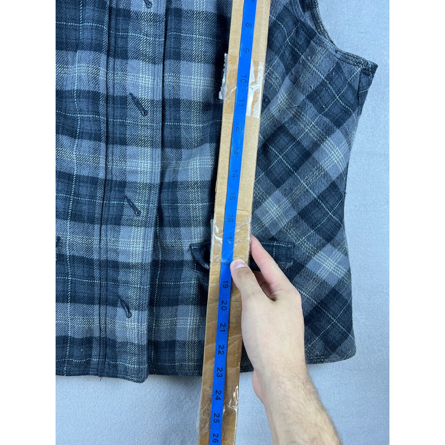 Sonoma Y2k Fur Hooded Stripped Vest - L