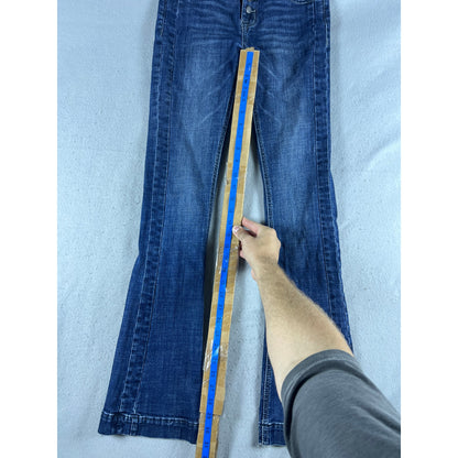 Rock & Roll Flare Low Rise Denim Trouser Jeans Girls - 16