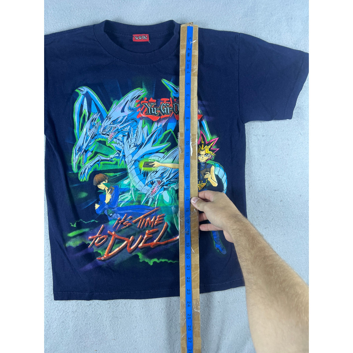 Vintage Yu-Gi-Oh It's Time To Duel T-Shirt Youth - L