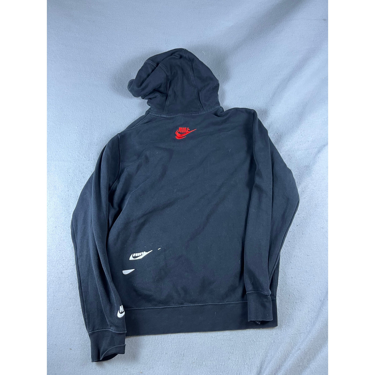 Nike Multi Logo Hoodie Sweatshirt - L