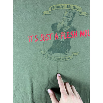 Vintage Monty Python Holy Grail Flesh Wound T-Shirt - XL