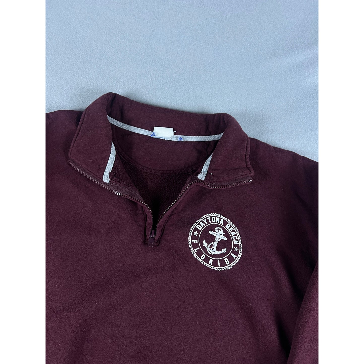 Vintage Daytona Beach Florida 1/4 Zip Sweatshirt - XL