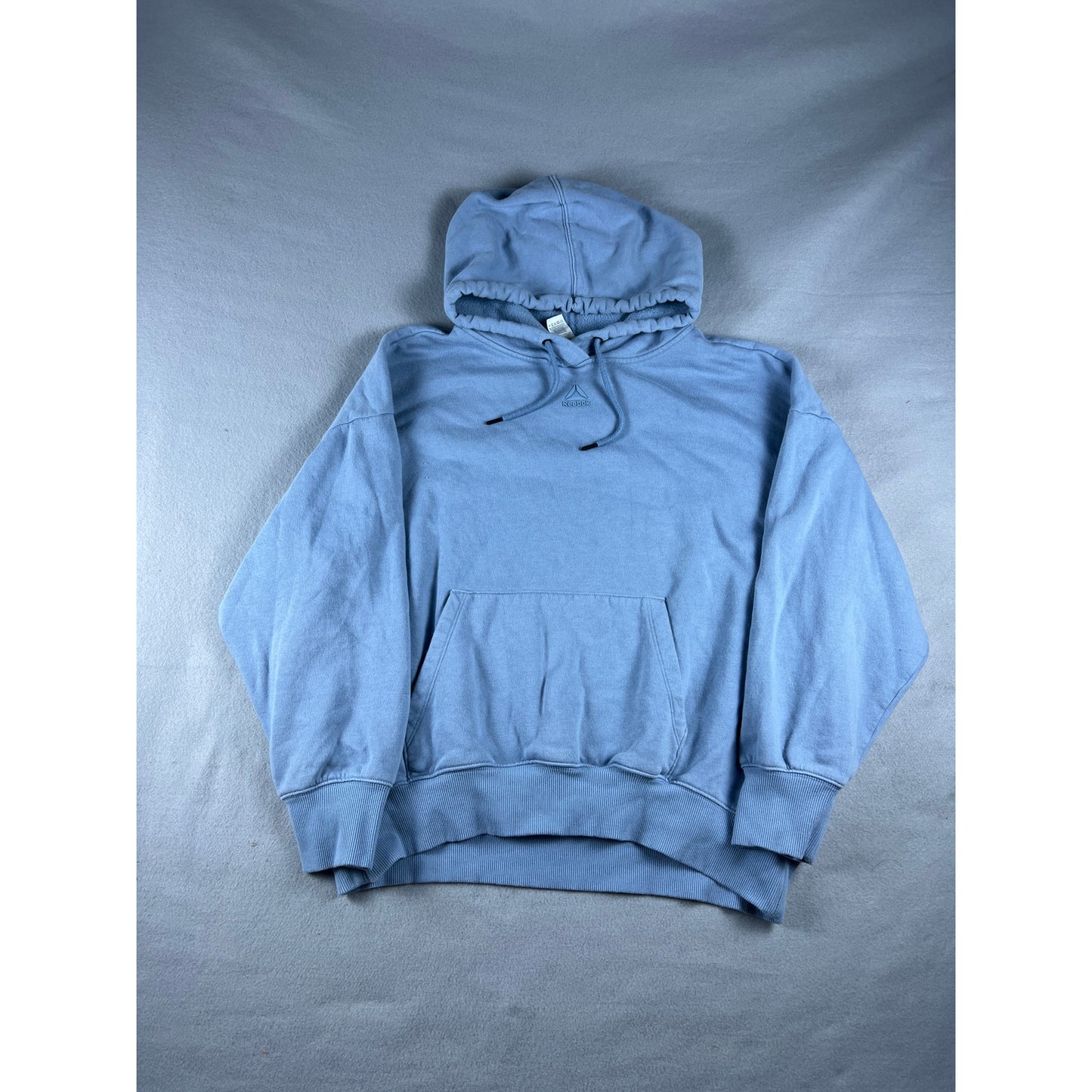 Reebok Center Logo Blue Hoodie - L
