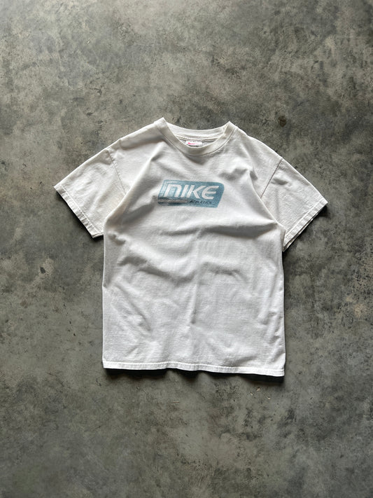 Vintage White Nike Athletics Spellout Shirt - S