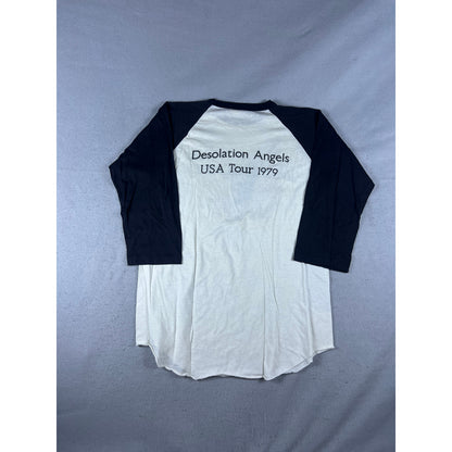 Vintage 1979 Bad Company Desolation Angels USA Tour Baseball Raglan Shirt -  XL