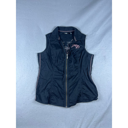 Harley-Davidson Embroidered Wings Biker Shirt Womens - L
