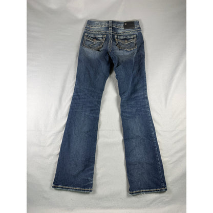 Silver Suki Mid Slim Bootcut Jeans Womens - 28x33