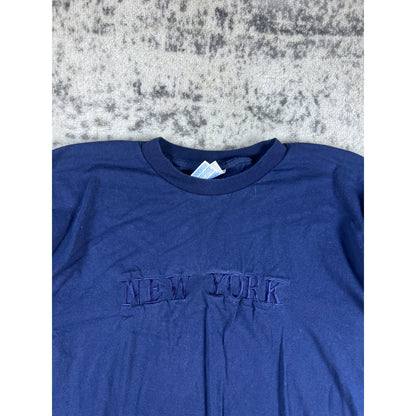 VTG New York Spellout Script Shirt - XL