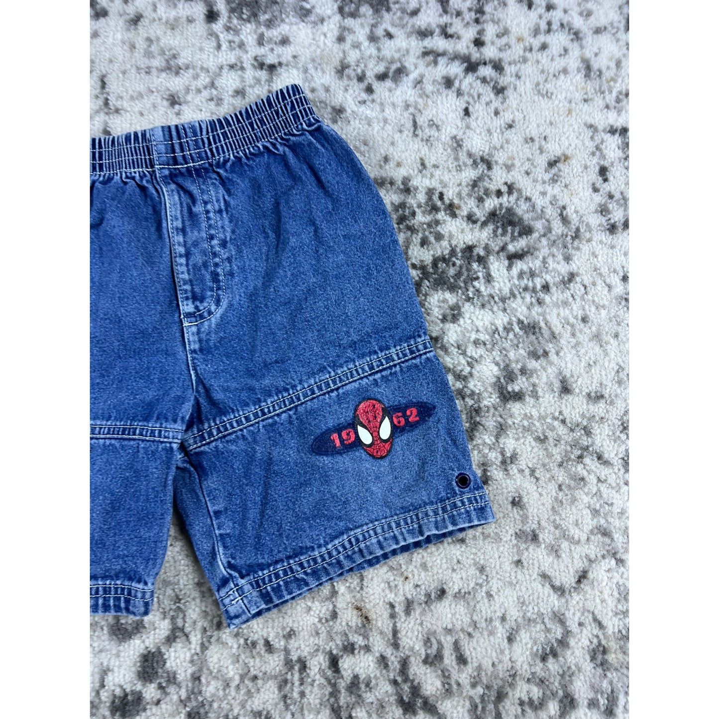 Vintage Spider Man Denim Shorts - 3T