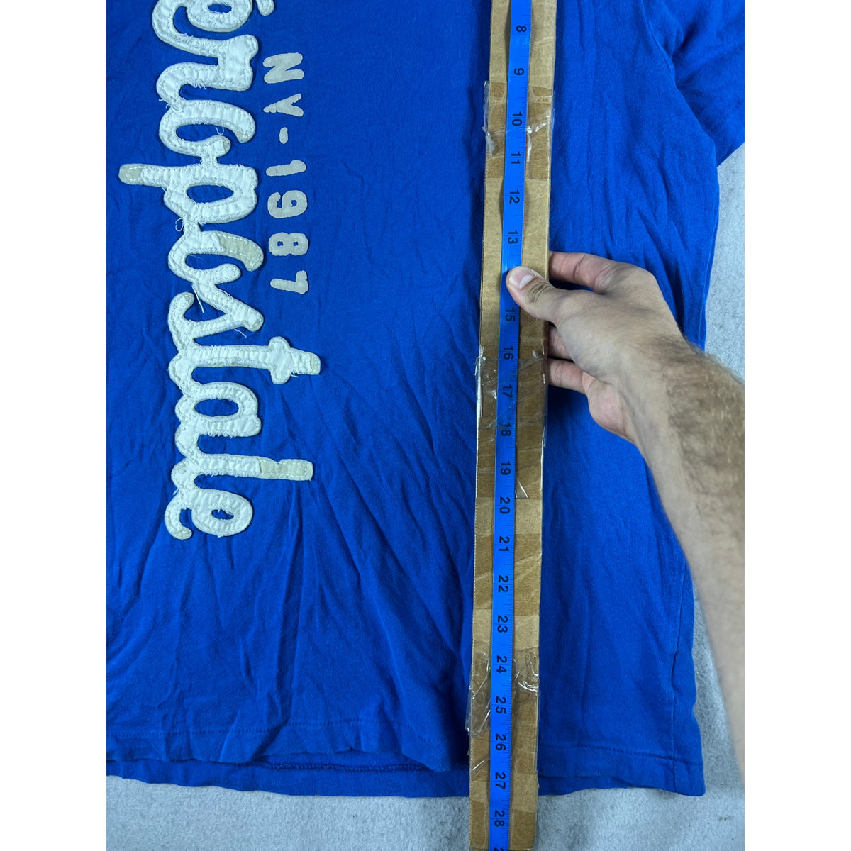 Aeropostale Spellout Applique T-Shirt - M