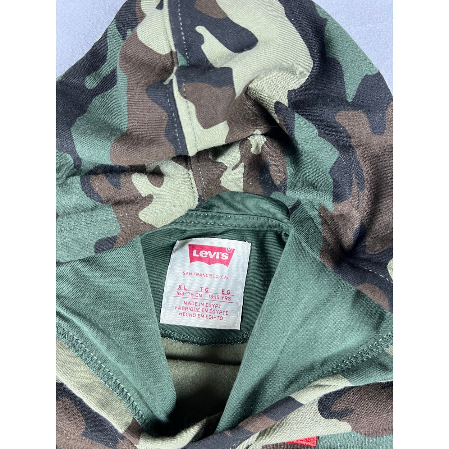 Levis Camouflage Sweatshirt - YXL