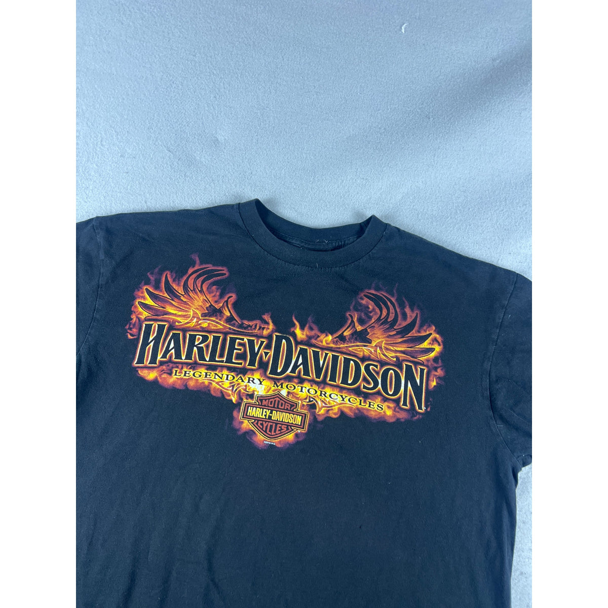 Harley Davidson Flame Skull T-Shirt Set - XL