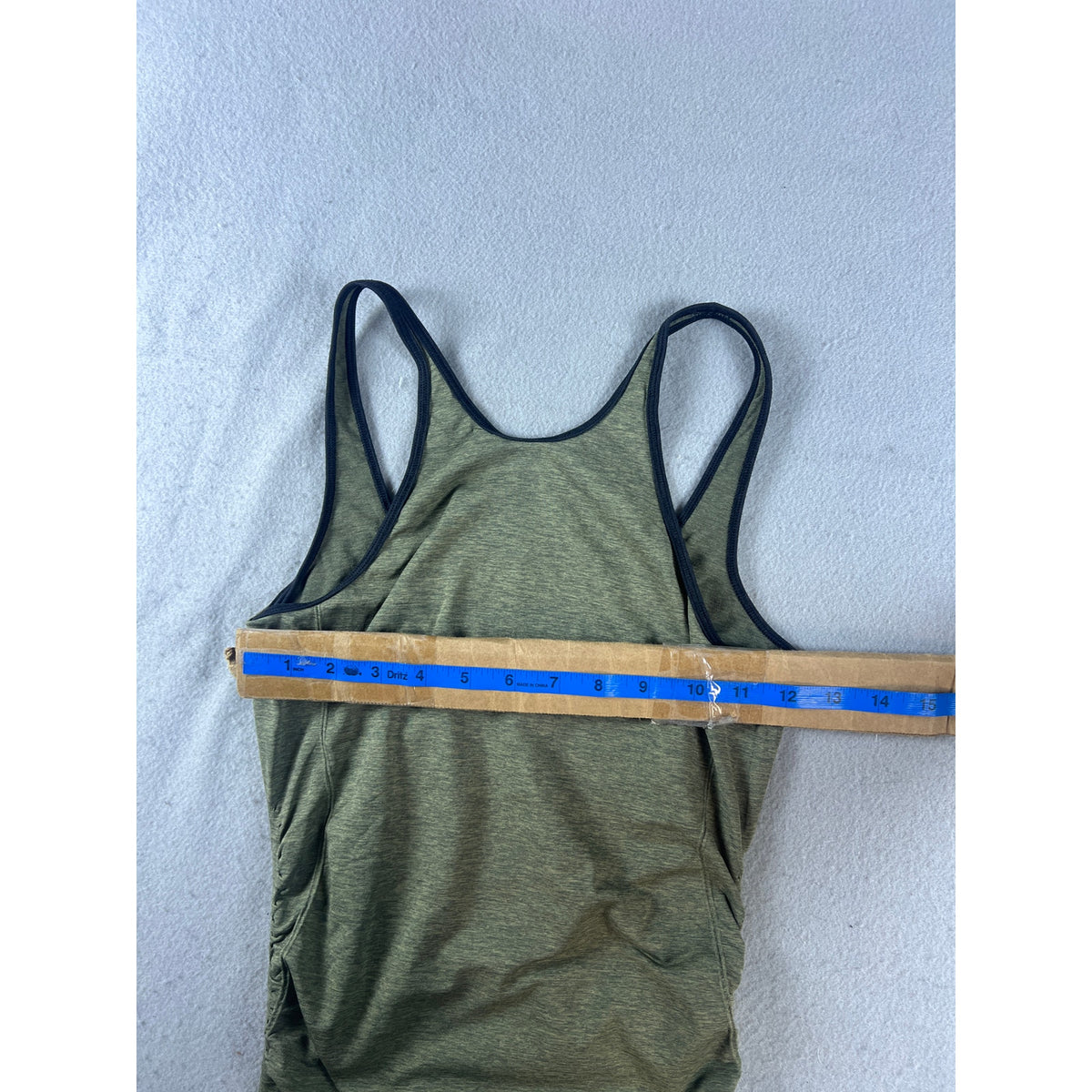 Lululemon In The Flow Tank Top Heathered Fatigue Green - XS/S
