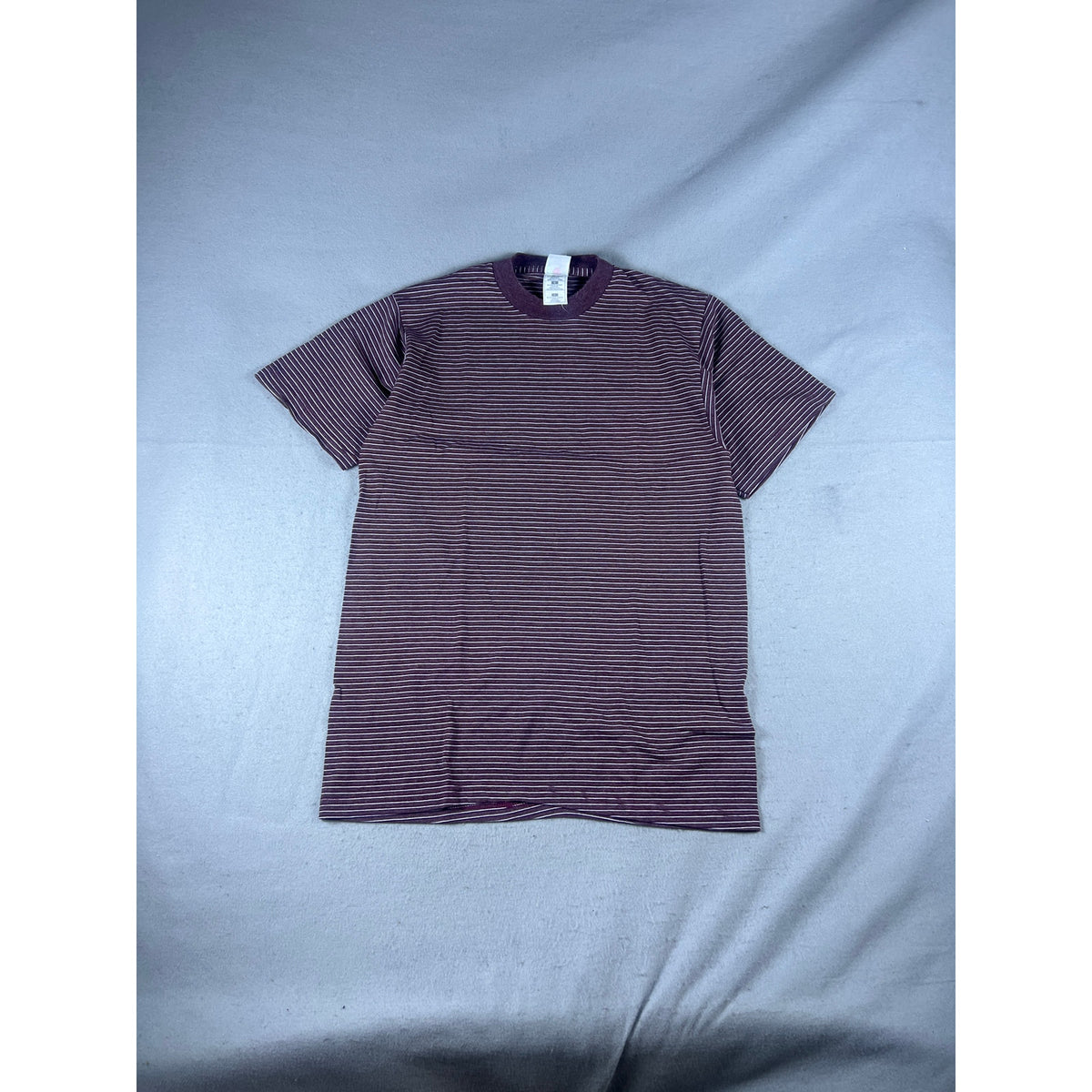 Vintage 90s Striped Single Stitch T-Shirt - L
