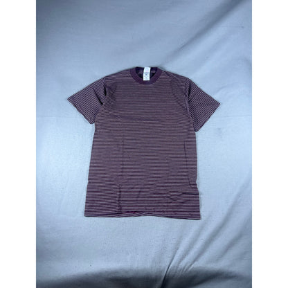 Vintage 90s Striped Single Stitch T-Shirt - L