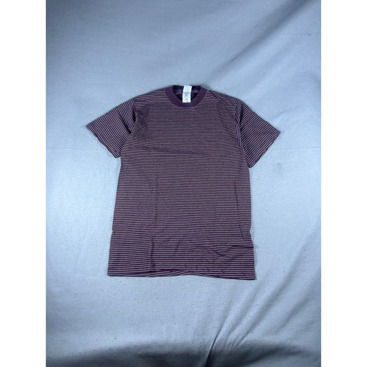 Vintage 90s Striped Single Stitch T-Shirt - L