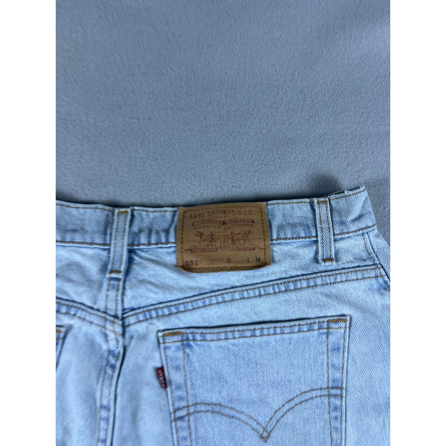 Vintage 90s Levi's 551 Denim Cut Off Shorts - 16