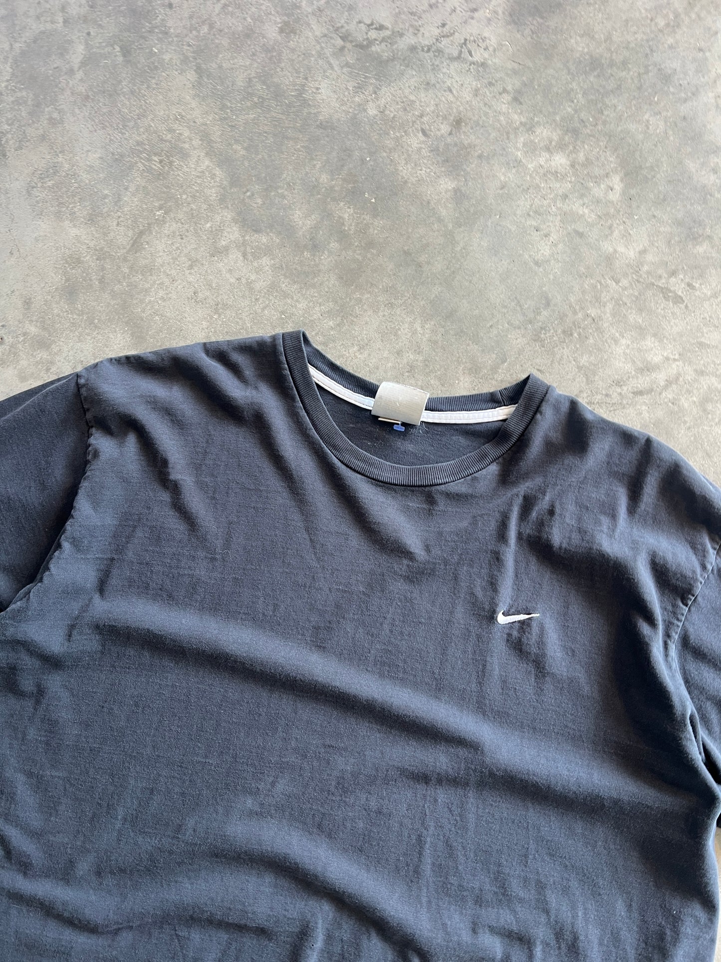 Vintage Black Nike Swoosh Shirt - XXL