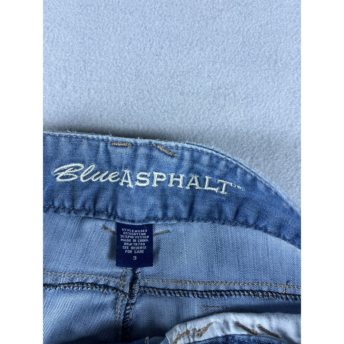 Vintage Blue Asphalt Flare Jeans - 3