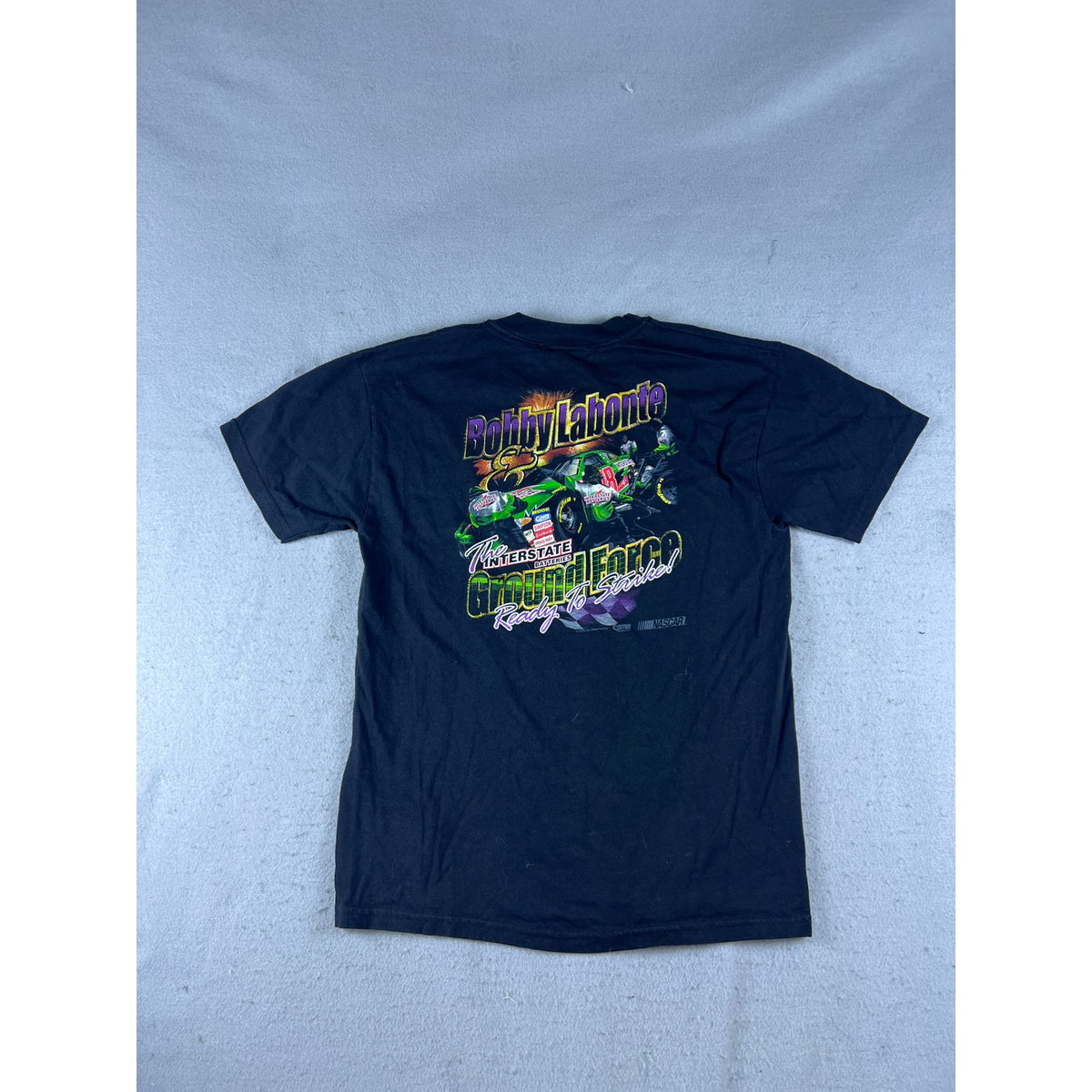 Vintage NASCAR Bobby Labonte Interstate 18 Shirt Youth - L