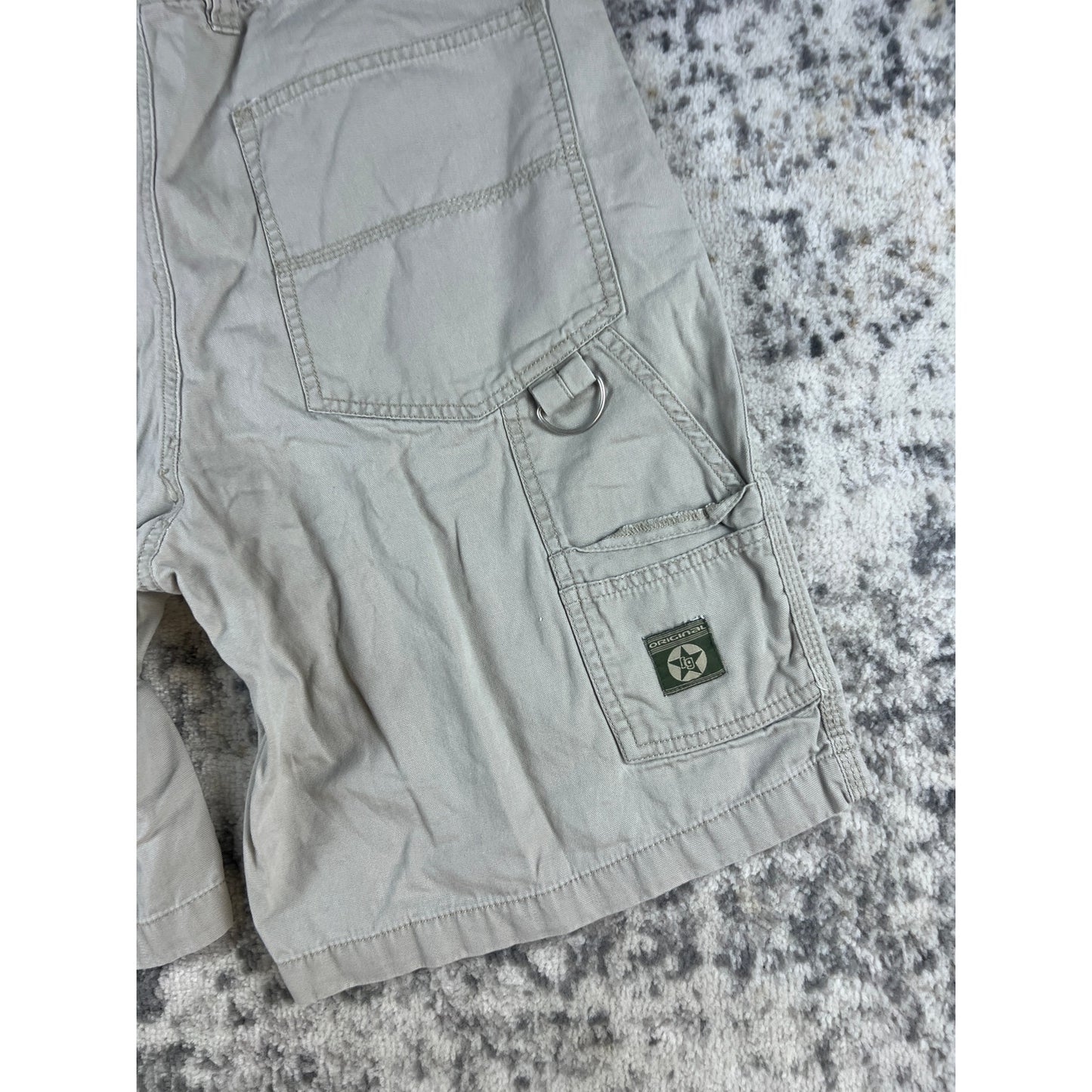 Vintage Faded Glory Tan Cargo Shorts - 34