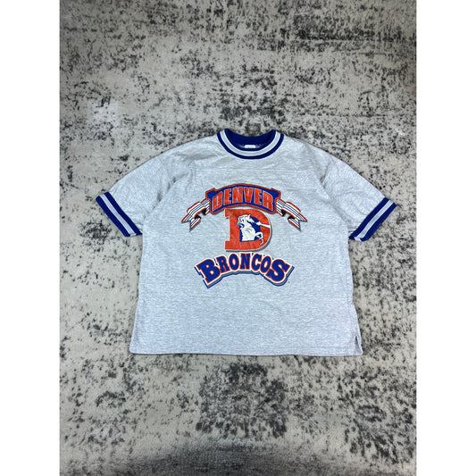 VTG Denver Broncos Graphic T-Shirt - L