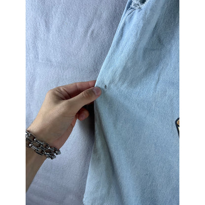 Vintage One Eyed Jacks Saloon Denim Vest - XL