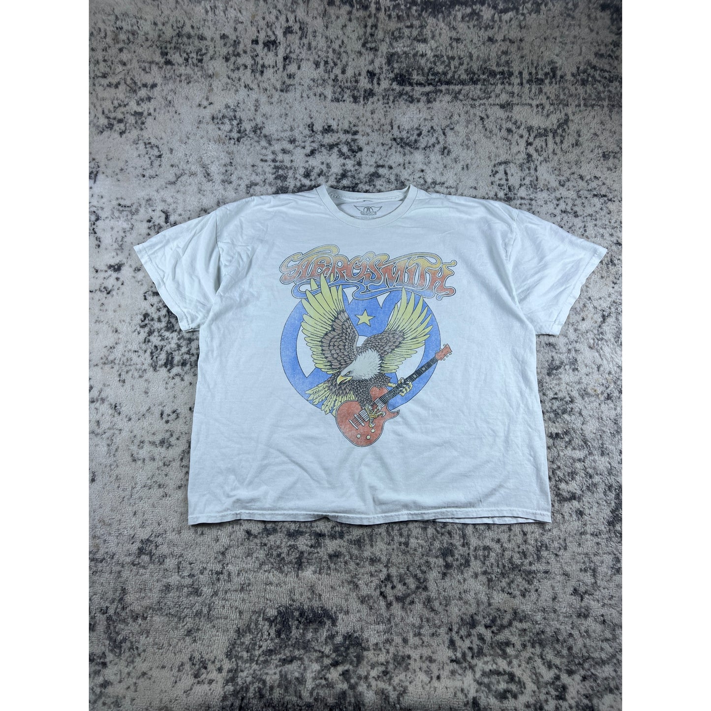Aerosmith Eagle Guitar T-Shirt Mens