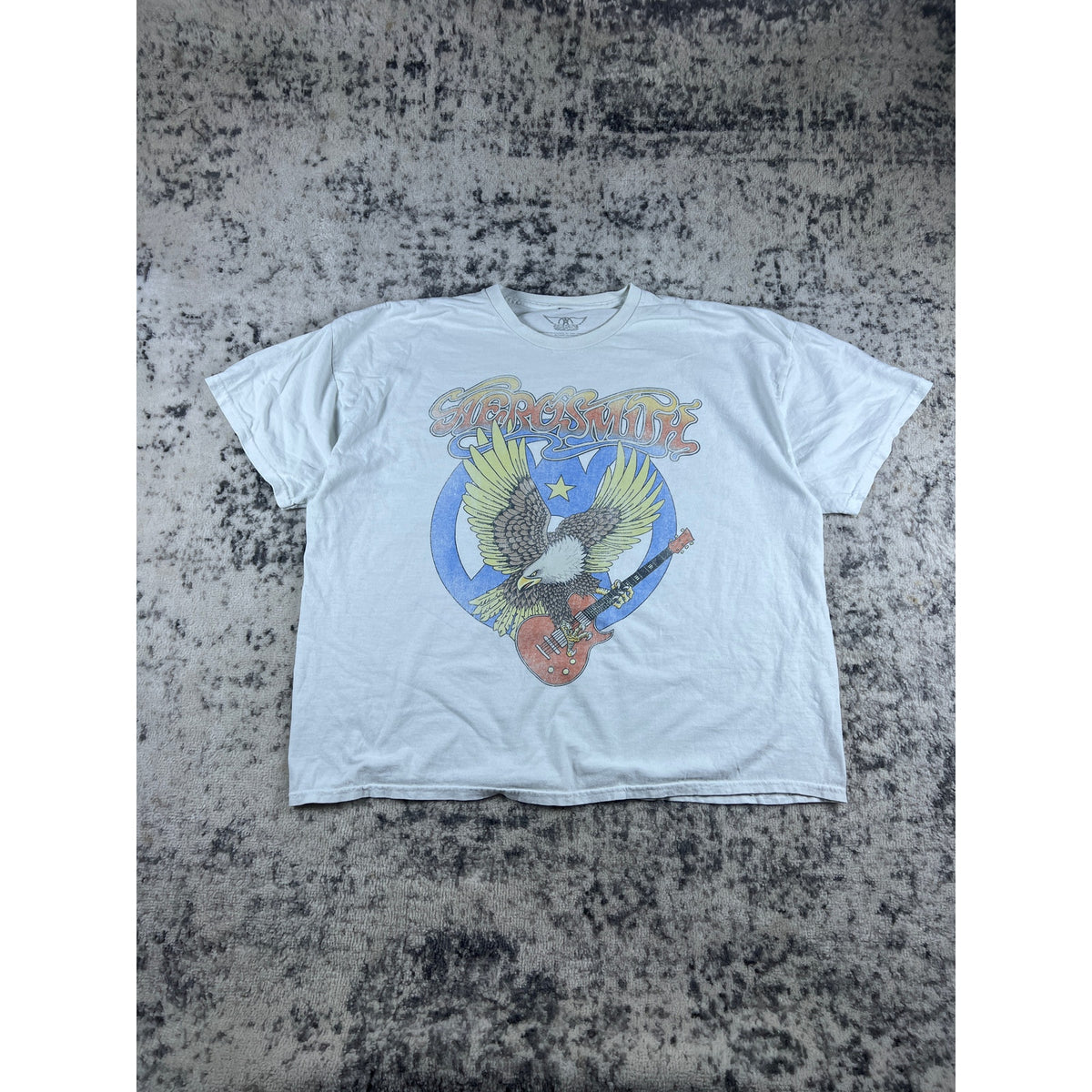 Aerosmith Eagle Guitar T-Shirt Mens