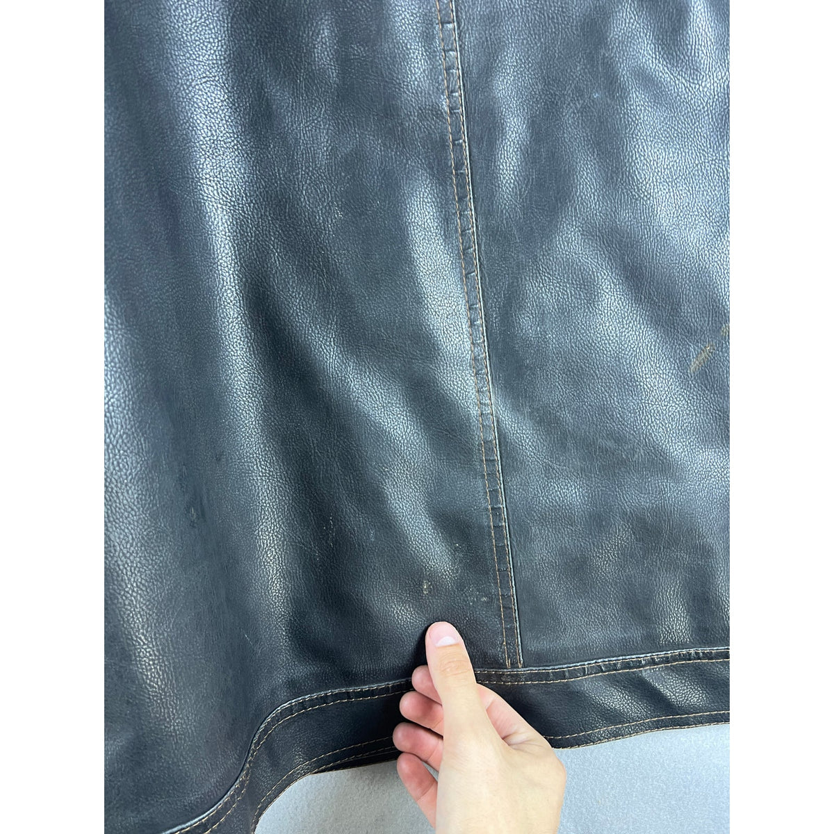 Arizona Faux Leather Biker Jacket - XL