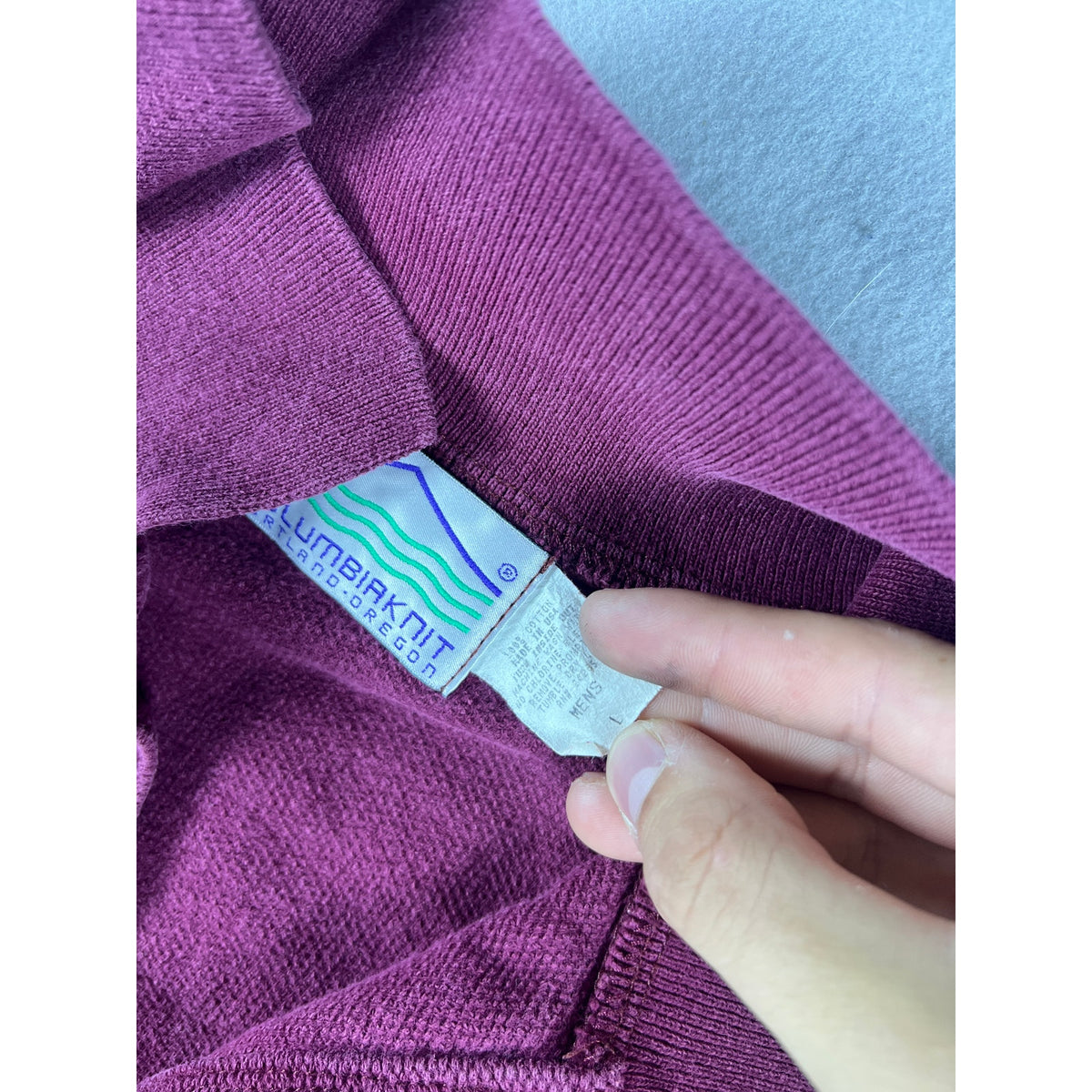 Vintage Columbiaknit Henley Sweatshirt - L
