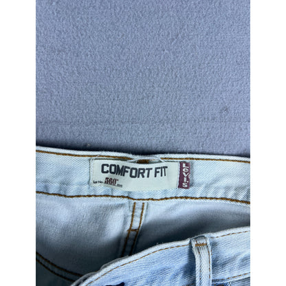Levi's 560 Comfort Fit Tie Dye Distressed Jeans - 38x32