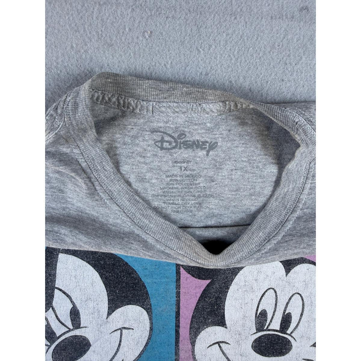 Disney Mickey Mouse Top Womens - 1X