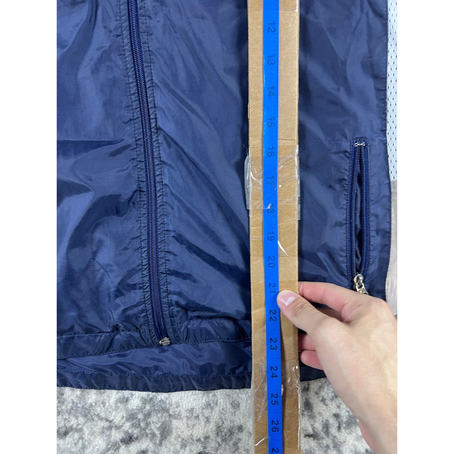 Blue Starter Full Zip Windbreaker Jacket - YL