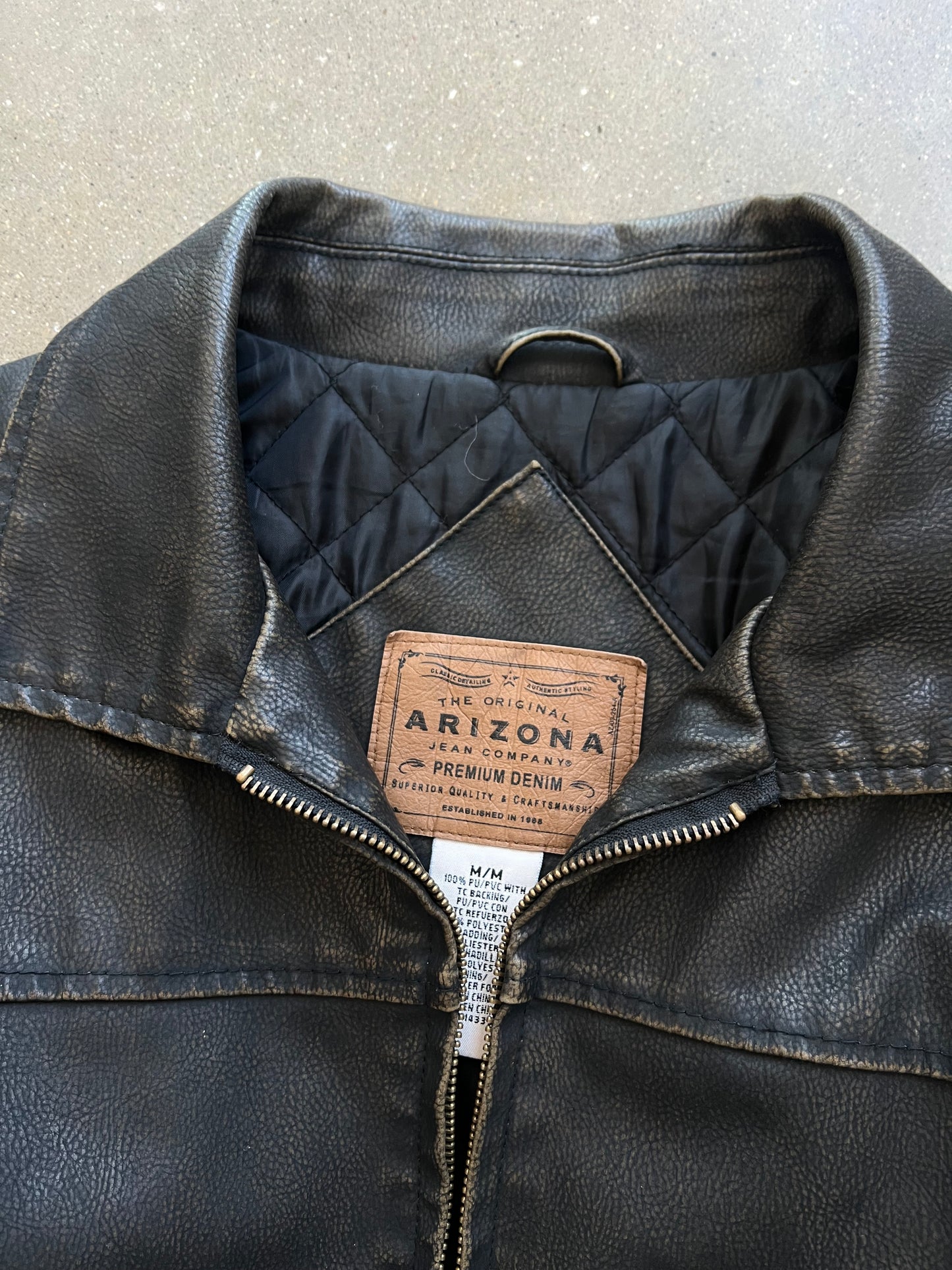Vintage Black Arizona Leather Jacket - M