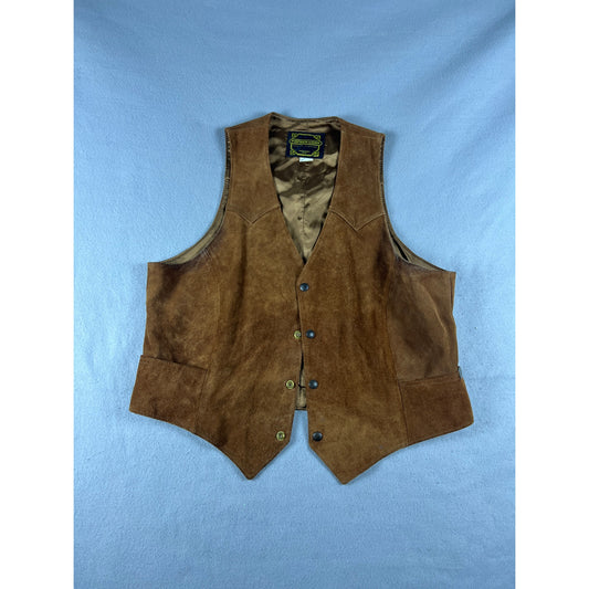Vintage Pioneer Wear Leather Vest - 44