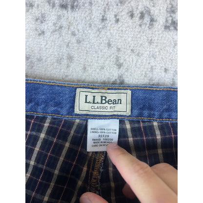 Vintage LL Bean Flannel Lined Jeans - 32x29