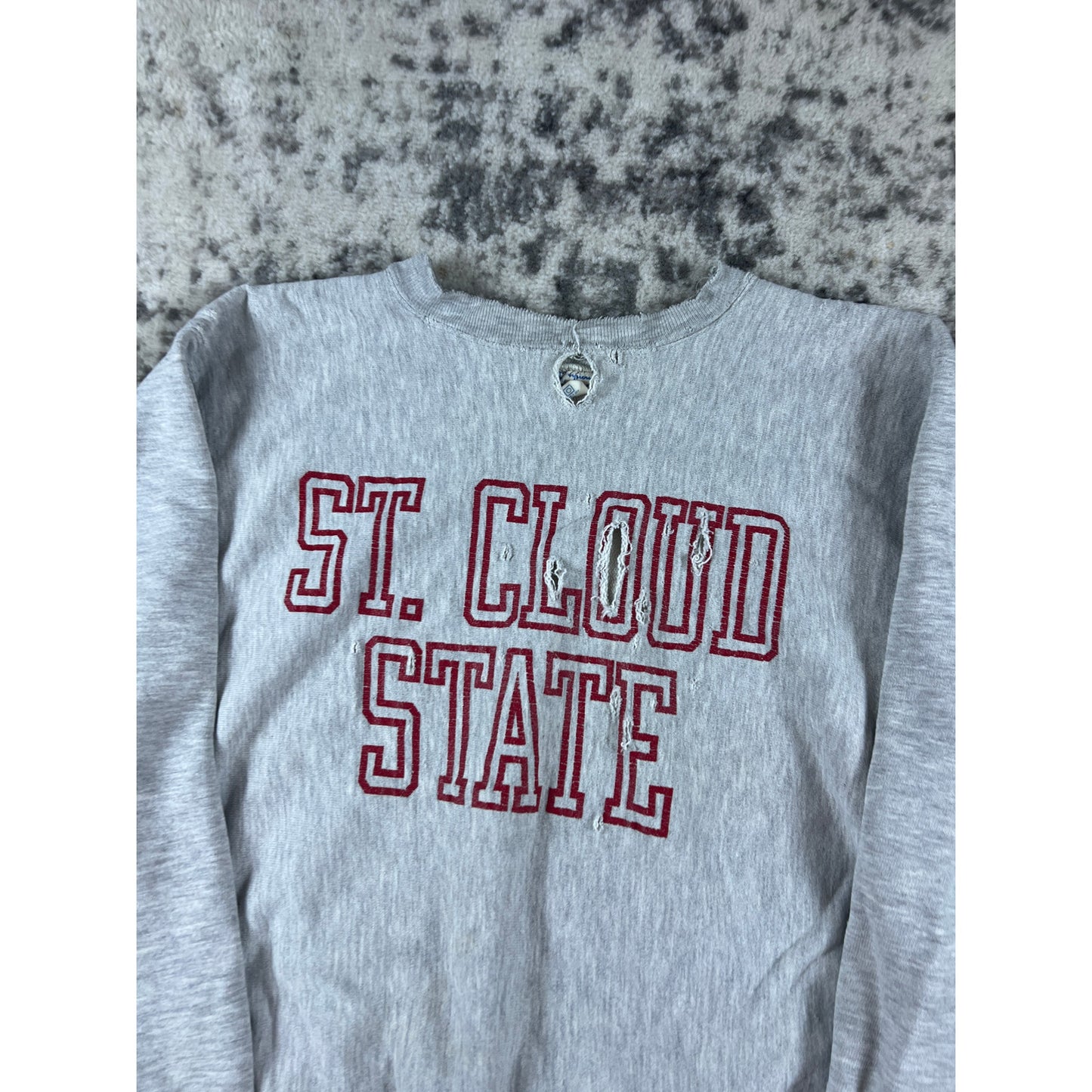 Vintage 80s Champion Spellout Sweatshirt - M