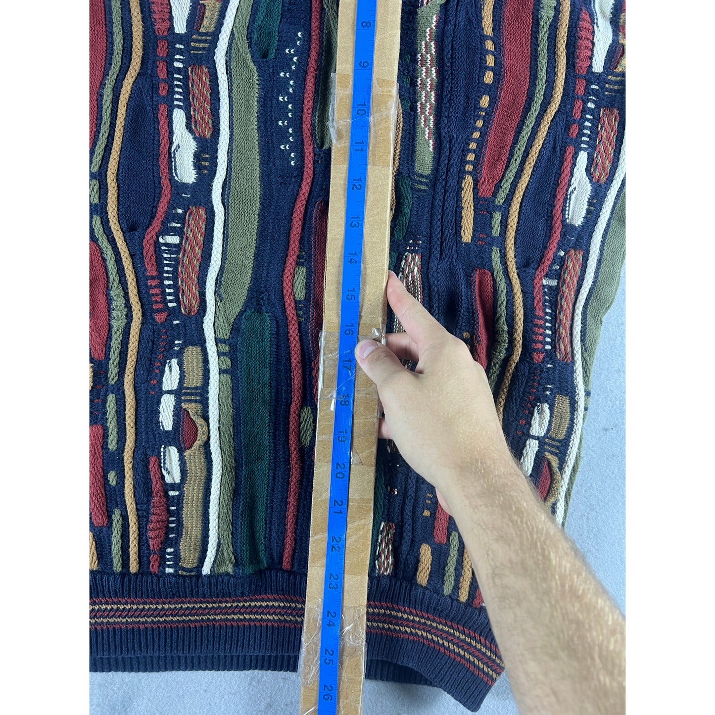 Vintage Cotton Traders 3D Knit Coogi Sweater - XL