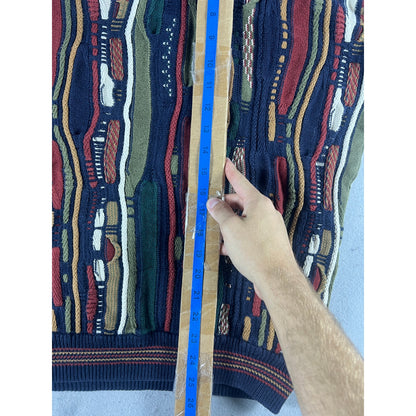 Vintage Cotton Traders 3D Knit Coogi Sweater - XL