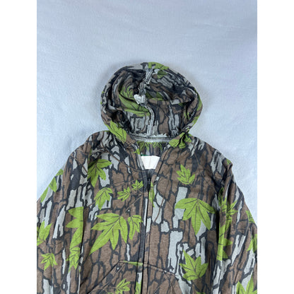 Vintage SafTbak Trebark Camo Hunting Hoodie -M