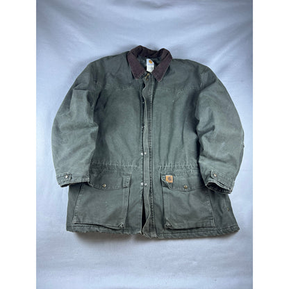 Vintage Carhartt C52 MOS Green Barn Chore Coat - XXL