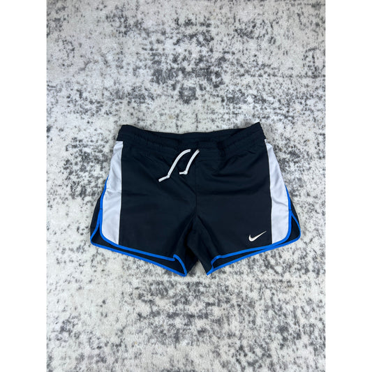 VTG Nike Black Swoosh Shorts Adult Small Y2K Running Athletic