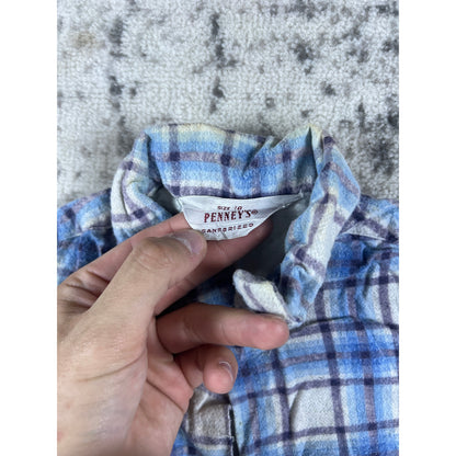 Vintage Penney's Flannel Shirt Boys - 10