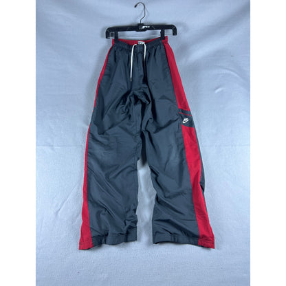 Vintage Grey Striped Nike Track Pants - S