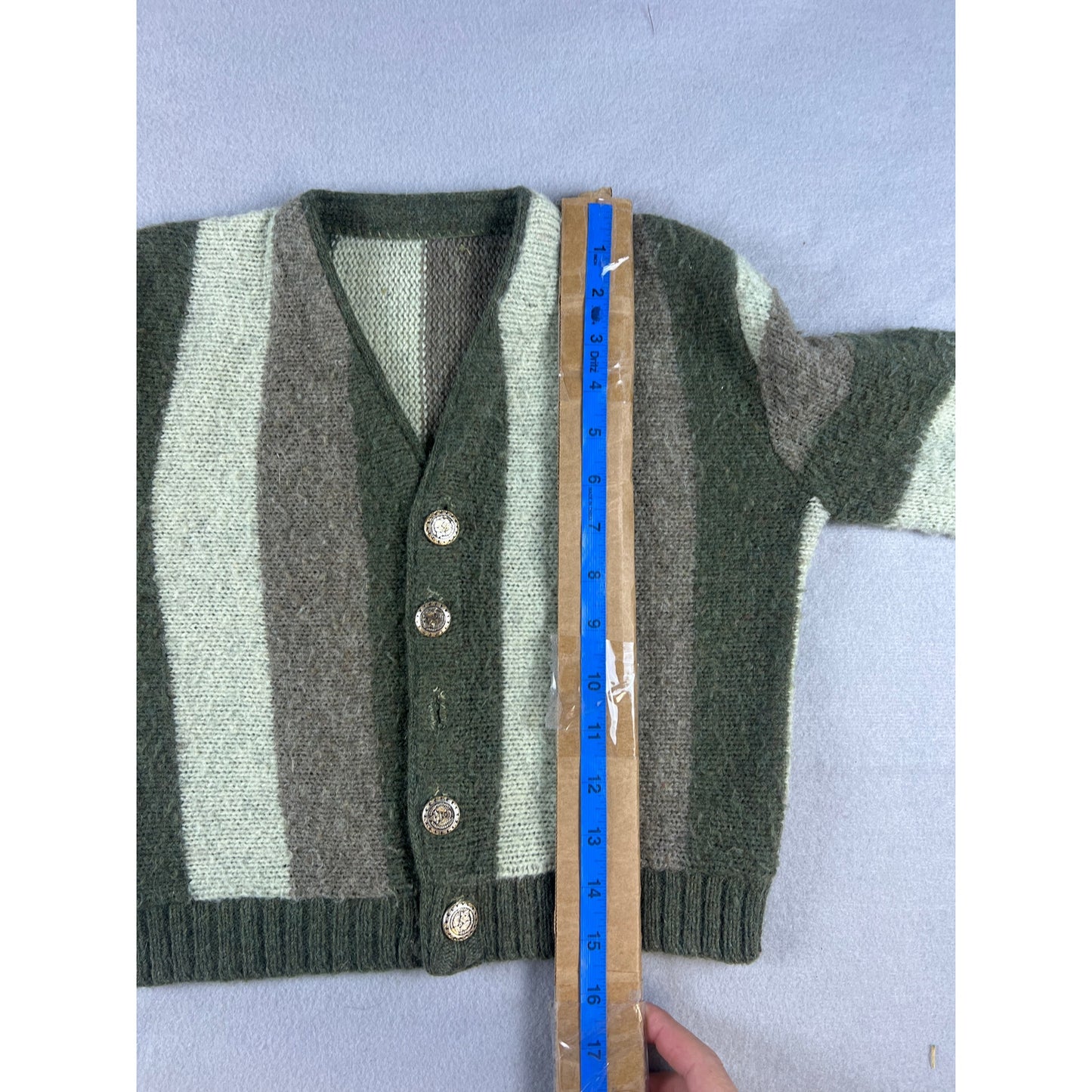 Vintage Striped Cardigan Womens - XS