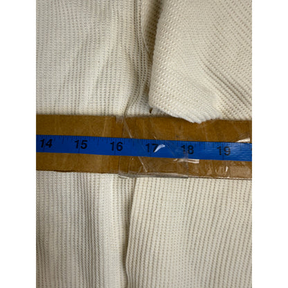 Vintage Thermal Waffle Knit Shirt - L