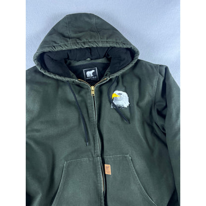White Bear Canvas Jacket - L