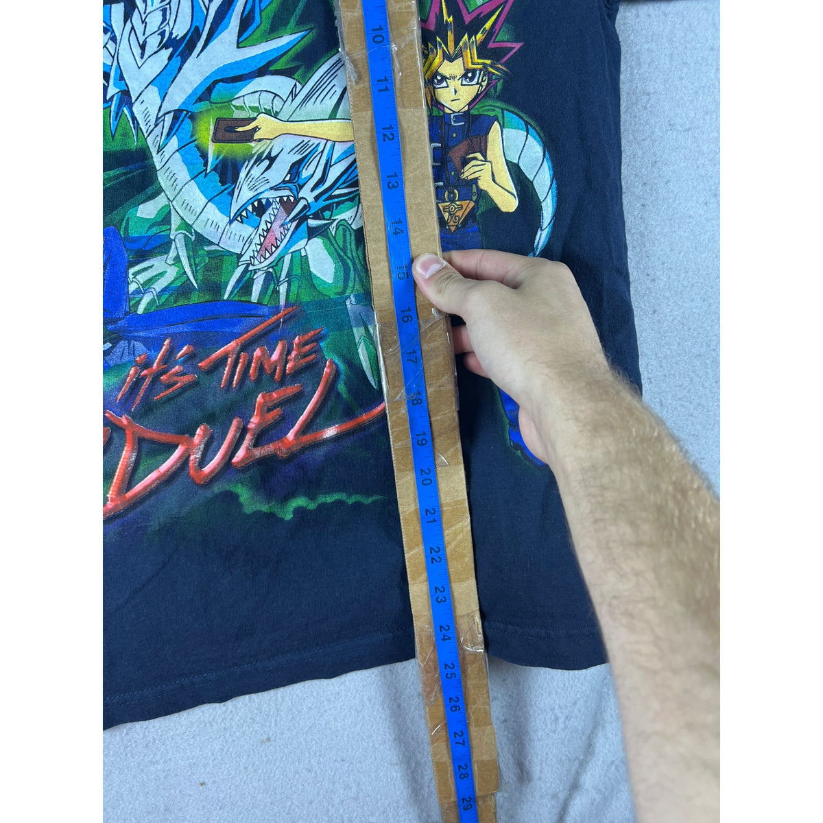 Vintage 1996 Yu-Gi-Oh Its Time To Duel T-Shirt Youth - L