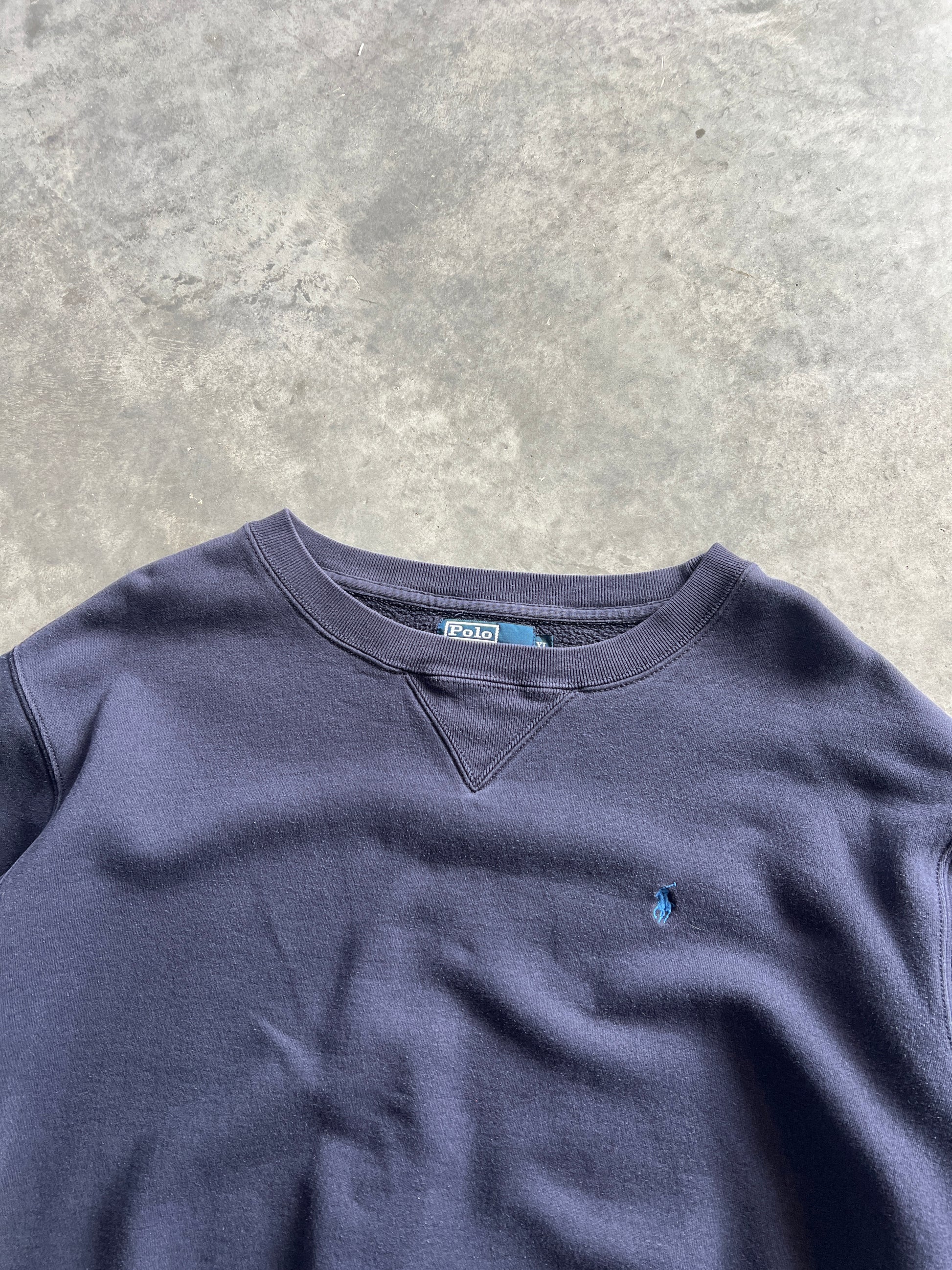 Vintage Grape Oversized Polo Crew - XL